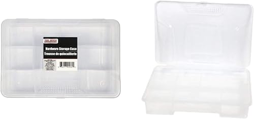 Miniatura 2 de HT Tool Bench Estuche de almacenamiento de hardware con compartimentos, organizadores de caja de herramientas y estuche de almacenamiento de