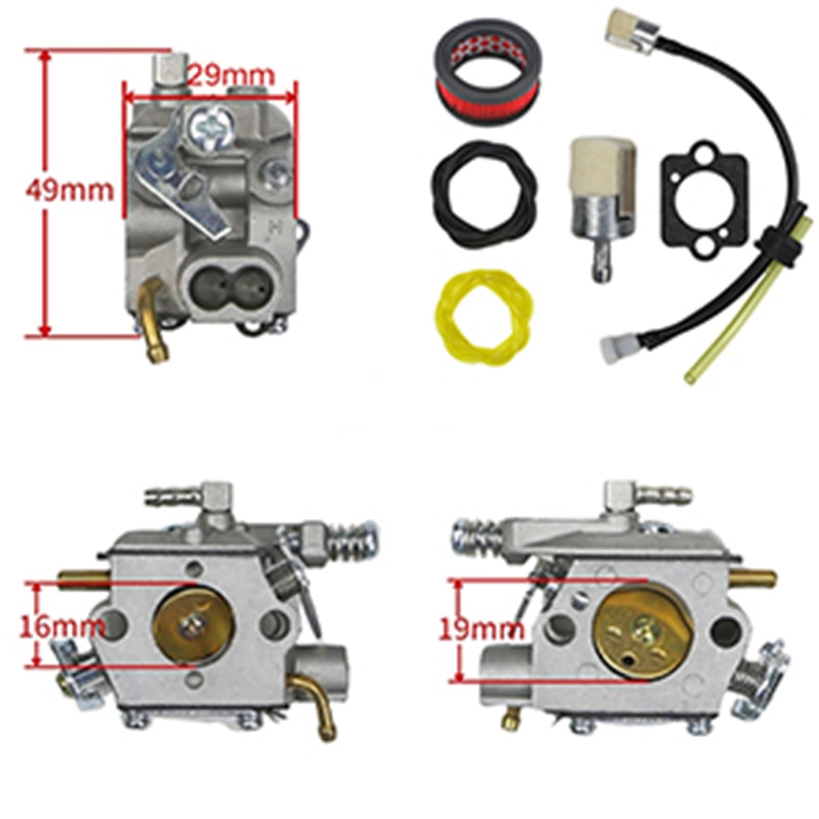 Carburador De Motosierra para Walbro WT-985 para Echo CS-310 CS-370 CS-400 CS-400F A021001920 CS3800 CS4200 909-157