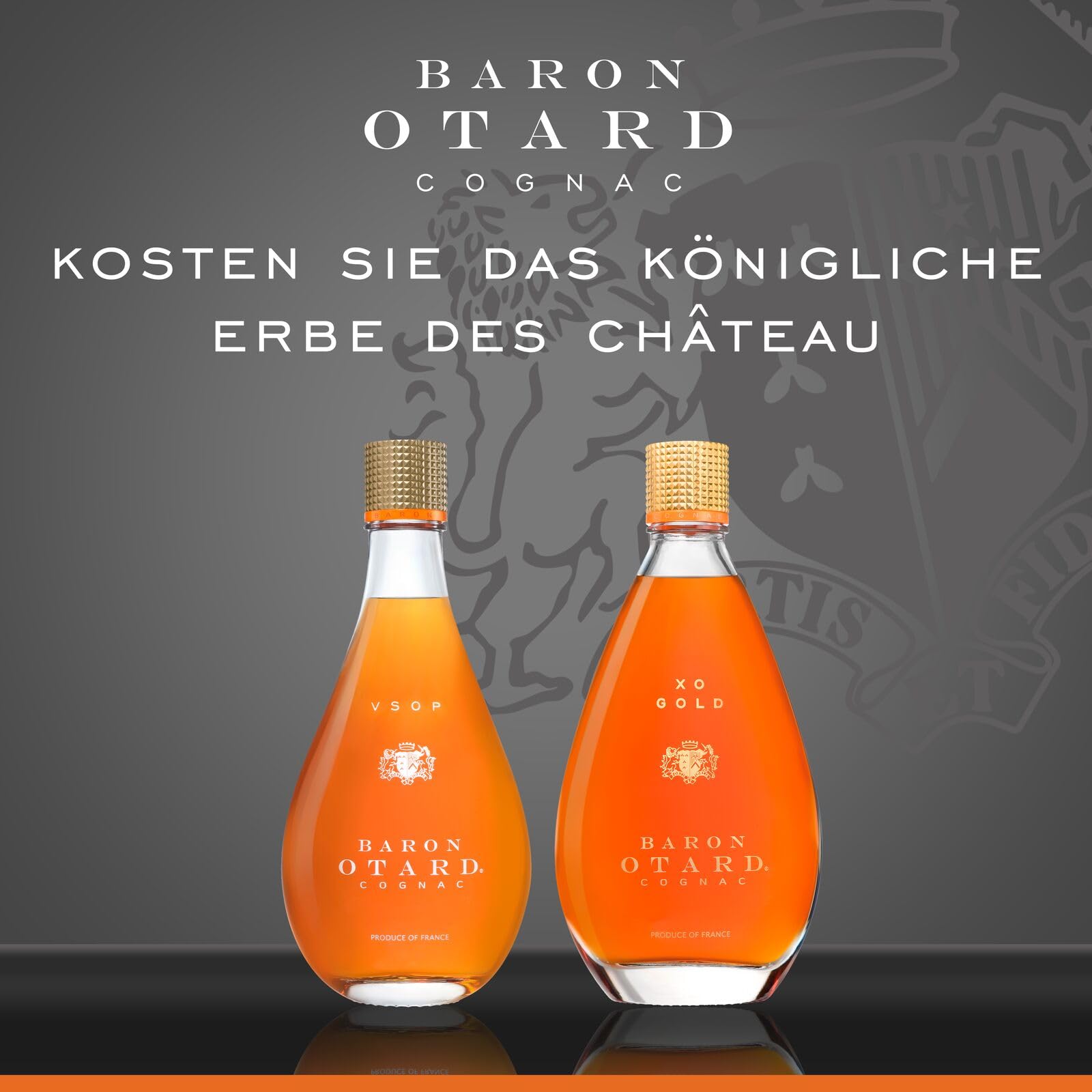 Baron Otard VSOP Cognac 40% 70cl Doppelt destillierter Premium-Cognac gereift in Eichenfässern