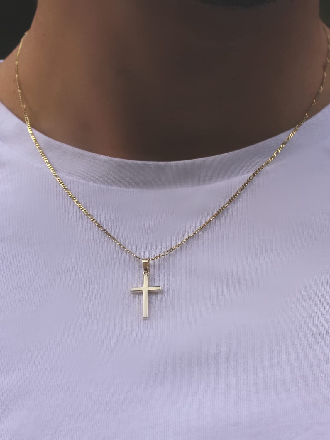 My Gold Pendentif Croix (sans Chaîne) Or Jaune Véritable 375 Or (9 Carats) 25 mm x 12 mm Croix Landour A-02220-G601