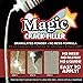Magic Crack Filler 2.5LB Concrete Tan, for Filling in Concrete Cracks on Driveways, Walkways and Patios. Installs Easily Dry Granular No Mess and DIY (Tan, 1)