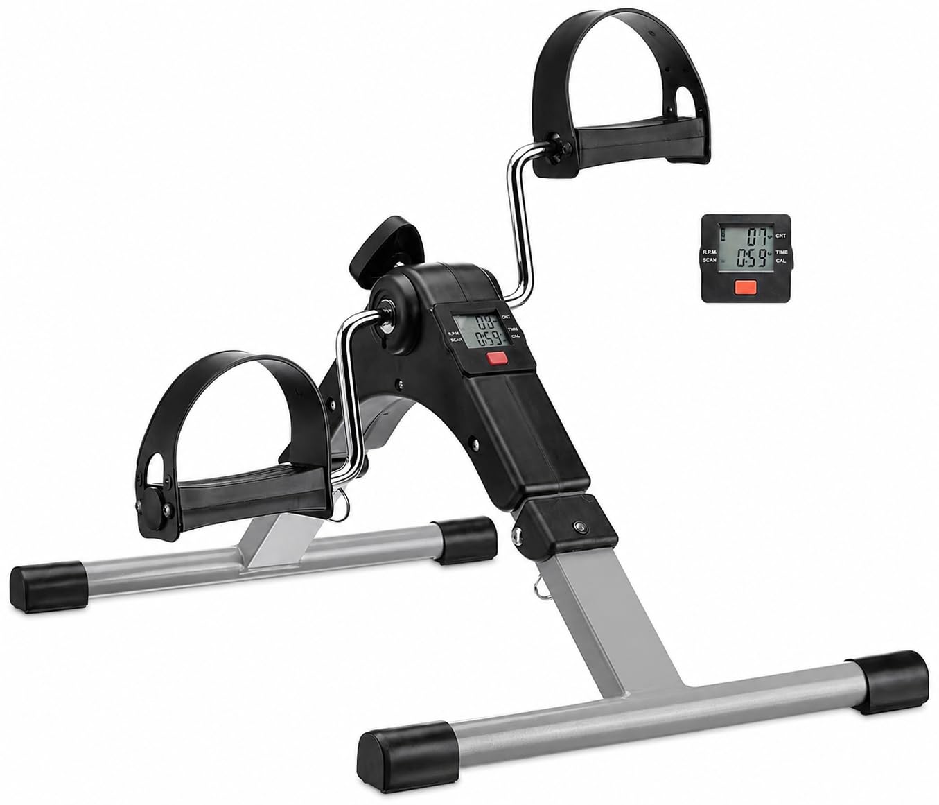 Mini Bike Digital Pedal Exerciser with LCD Display & Adjustable Resistance | Muscle Toning & Balance Support-image-42