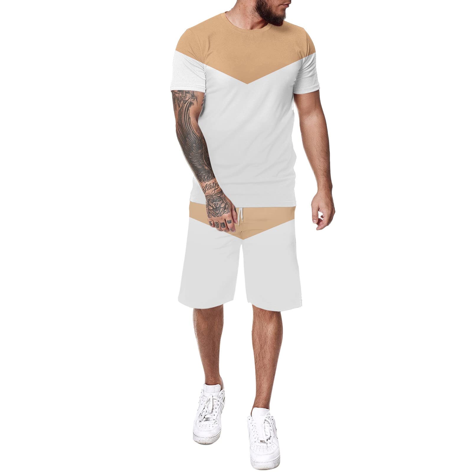 Sweat Shorts for Men Summer Casual Tracksuit Comfort Flex Athletic Sports Suit Bodybuilding Jogging 