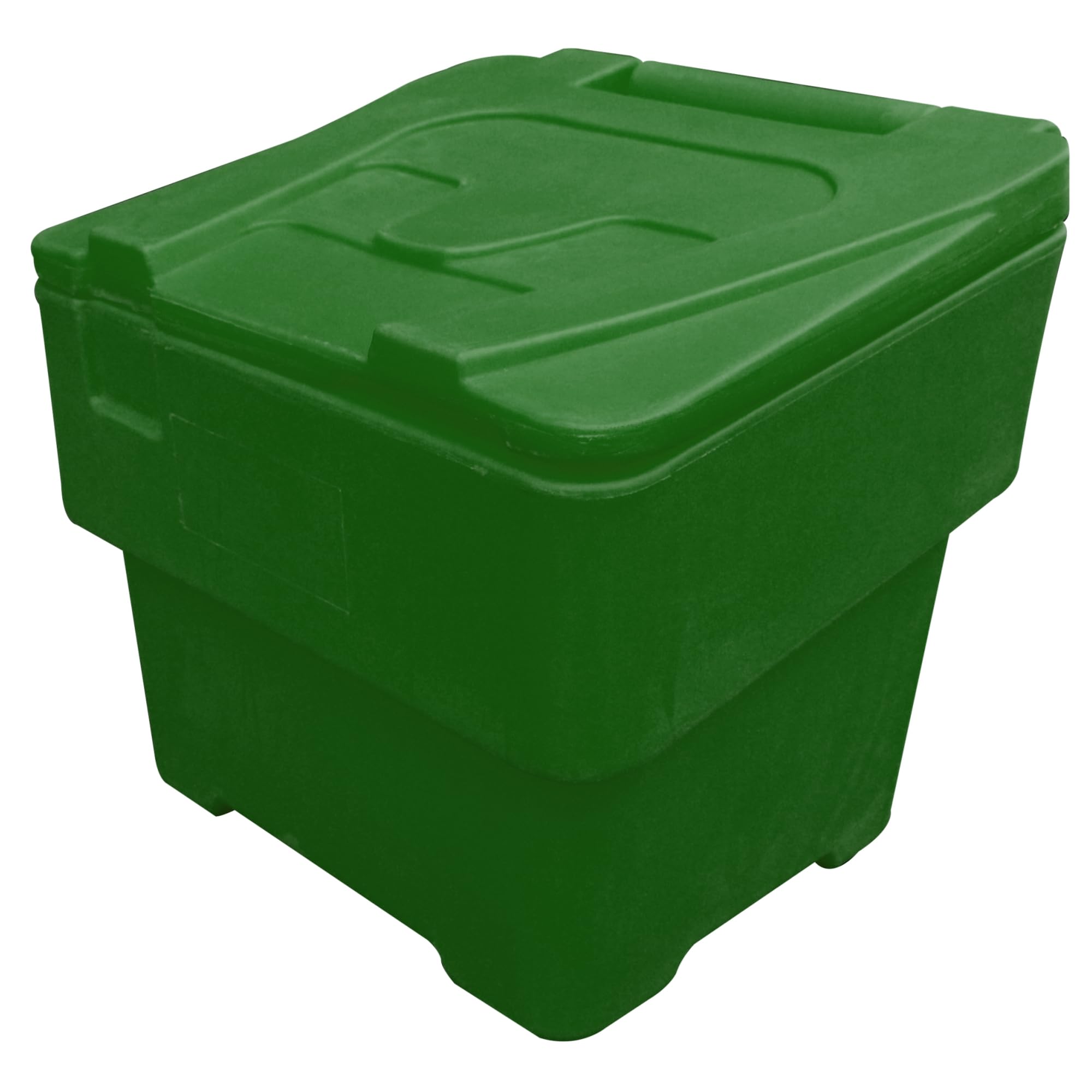 60L Green Grit Salt Bin Stackable Lockable Heavy Duty Containers 50 x 47 x 47.5