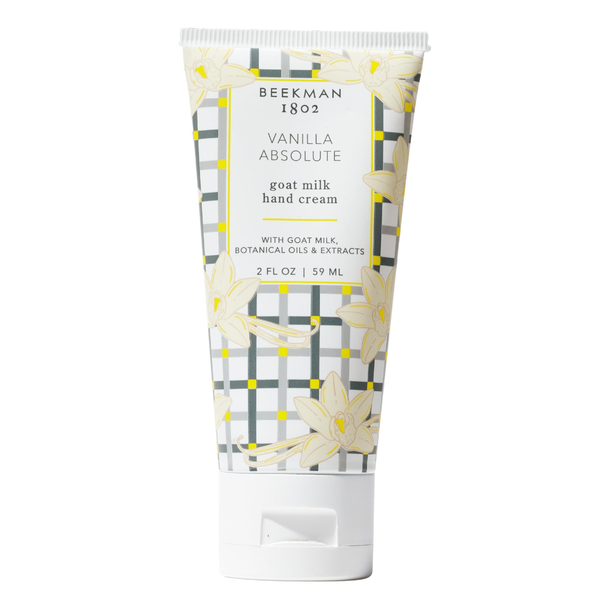 Pure Goat Milk Hand Cream, Vanilla Absolute - Scented - 2 oz - Moisturizing Lotion for Dry Skin - Anti-Aging Hydration - Good for Sensitive Skin - Cruelty Free - Packaging May Vary