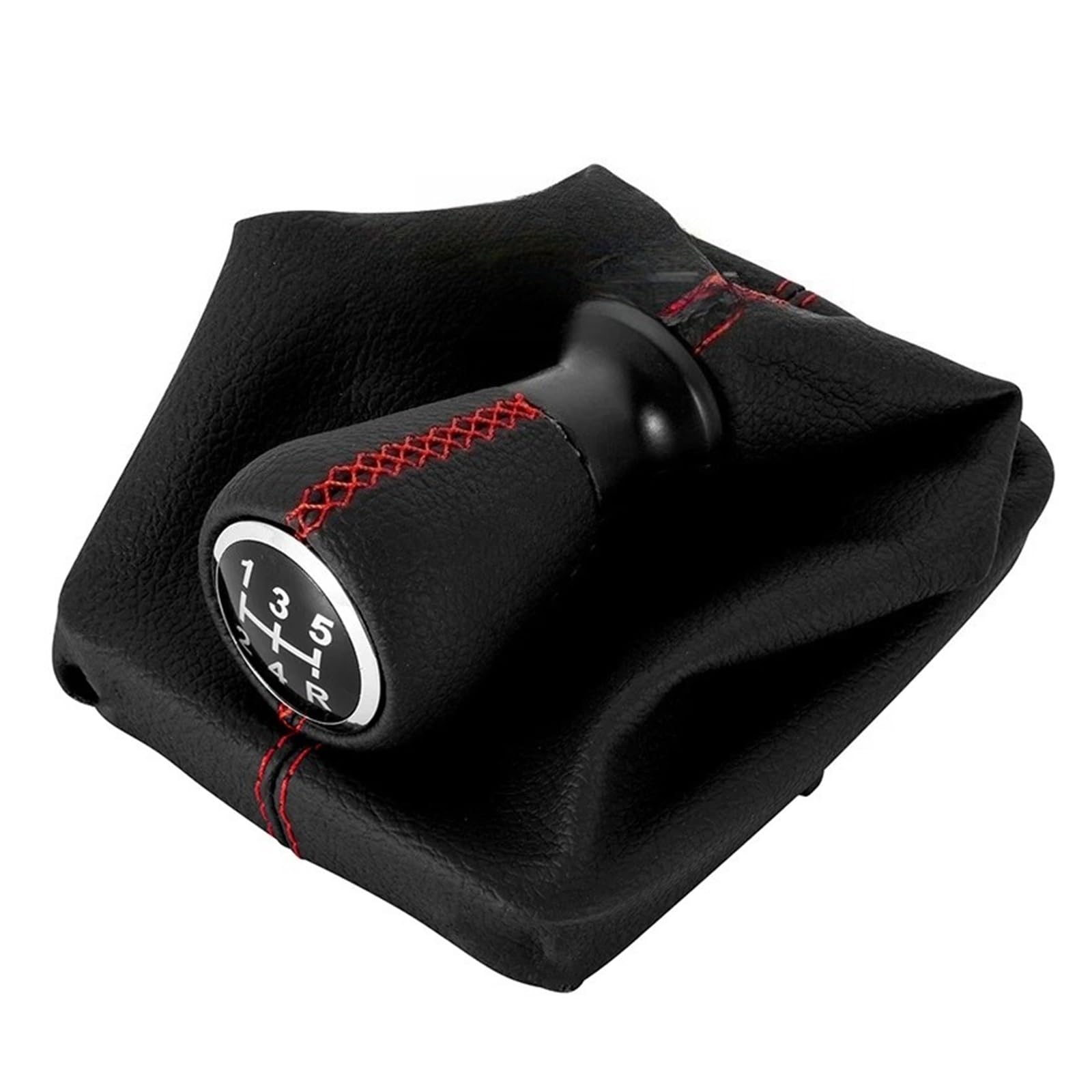 KUNYOS for Peugeot 206 406 Sporty Gear Shifter Knob PU Leather/ABS