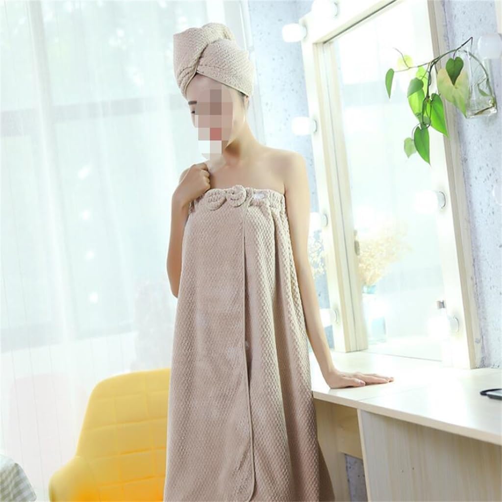 Pineapple Shower Skirt Set, Dry Hair Cap, Bath Towel, Thickened Towel, Coral Velvet Bra, Wearable