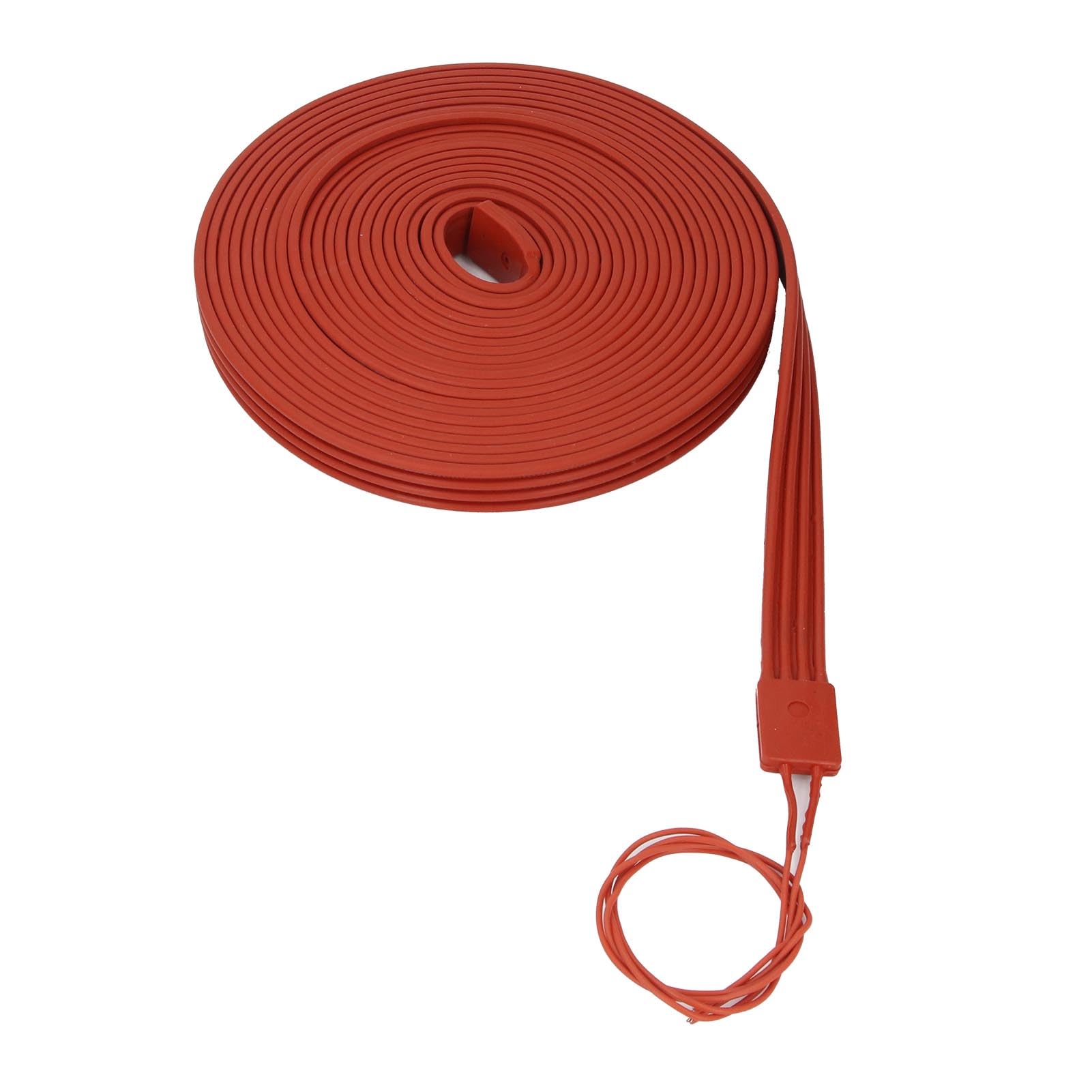 Eujgoov Cinta Calefactora de Silicona 1000W 25x10000mm Cable Calefactor Flexible Impermeable para Protección contra Congelación de Tuberías Motores Compresores RV, con Alambre de (Silicona 2)
