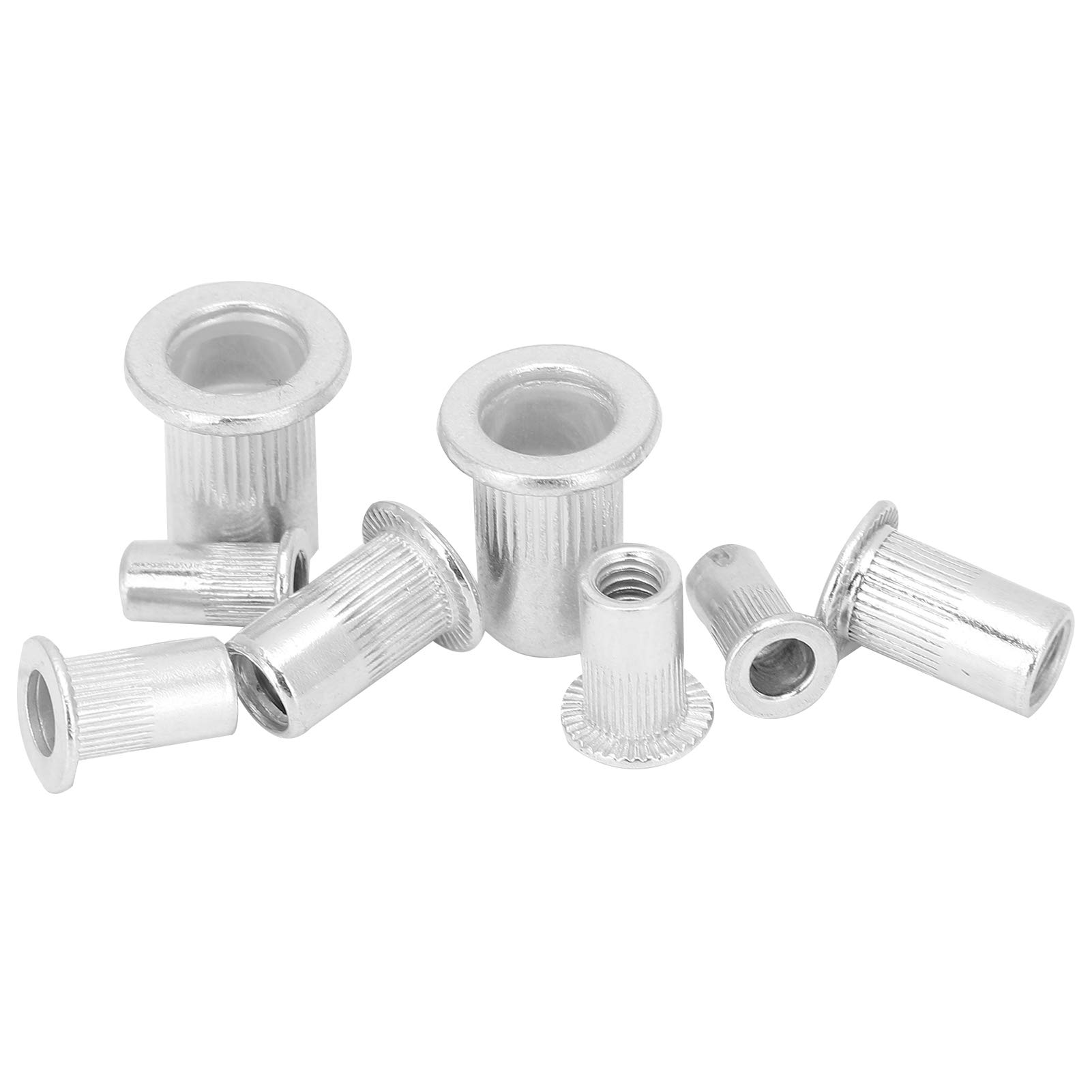 100pcs Box Aluminum Rivet Nut Threaded Rivet Rt Nut 6 32 8 32 10 24 10 32 1 4 20 100pcs Rivet Nut Kits Box Aluminum Threaded Rivetrivnut 1/4-20 Aluminum 10/32 P0p Rivet Thread 10/ - Image 2