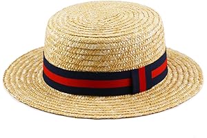 Straw Boater Hat for Men - Dashing Accessory for Dapper Gentlemen