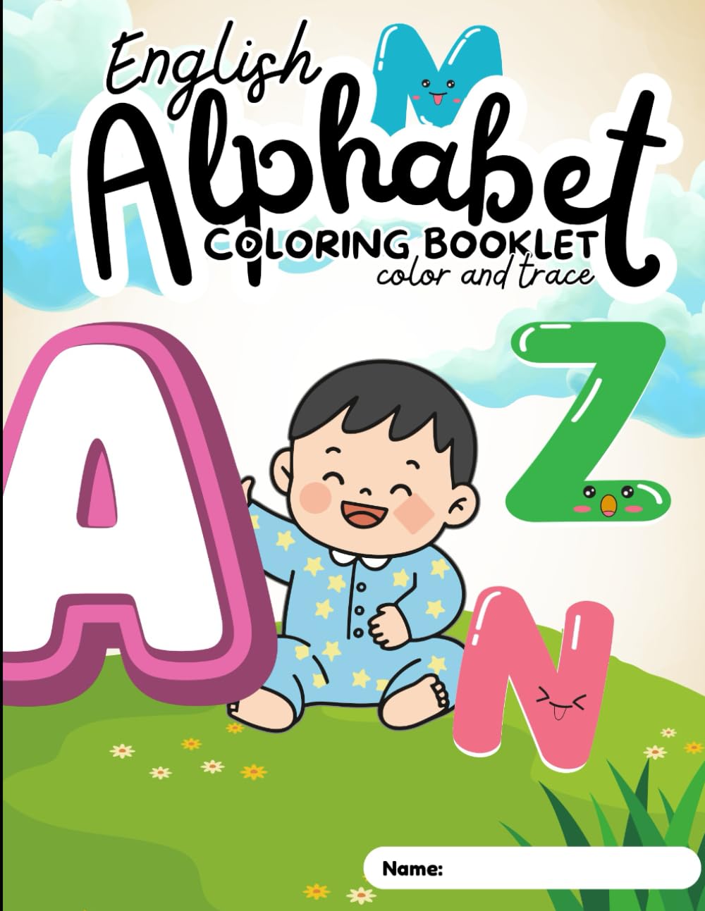 ABC Alphabet Coloring Book for Kids - A – Z Letters with Fun Pictures for Early Learning
