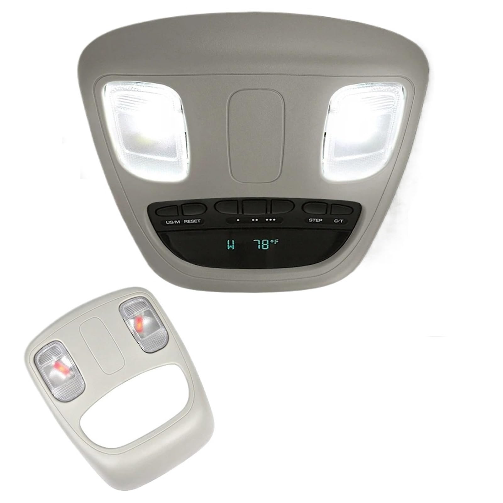 Luz techo interior coche para Dodge Ram 1500 consola superior domo OEM 1DK78BD1AA 7