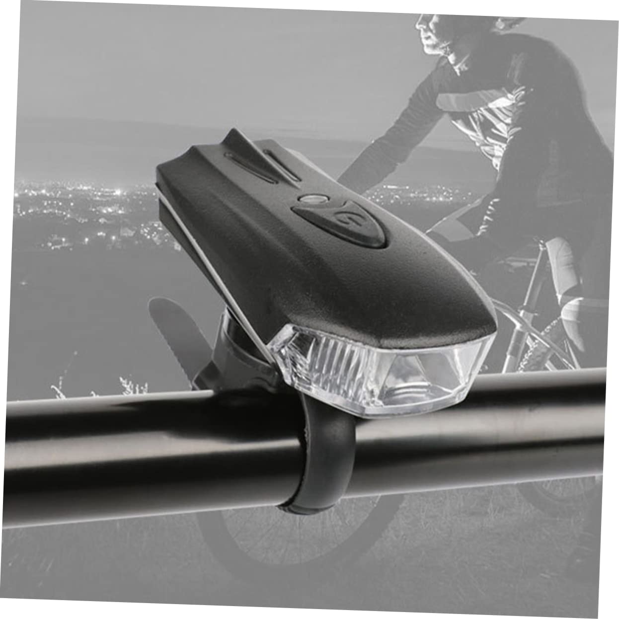INOOMP 2juegos para Bicicleta Recargables USB Delantero y Luz Trasera Instalación y Robustez Accesorios De Ciclismo