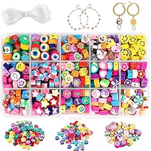 300 stks bloem smiley handgemaakte polymeer klei kralen brief dier fruit thema losse spacer kralen zachte kralen voor…