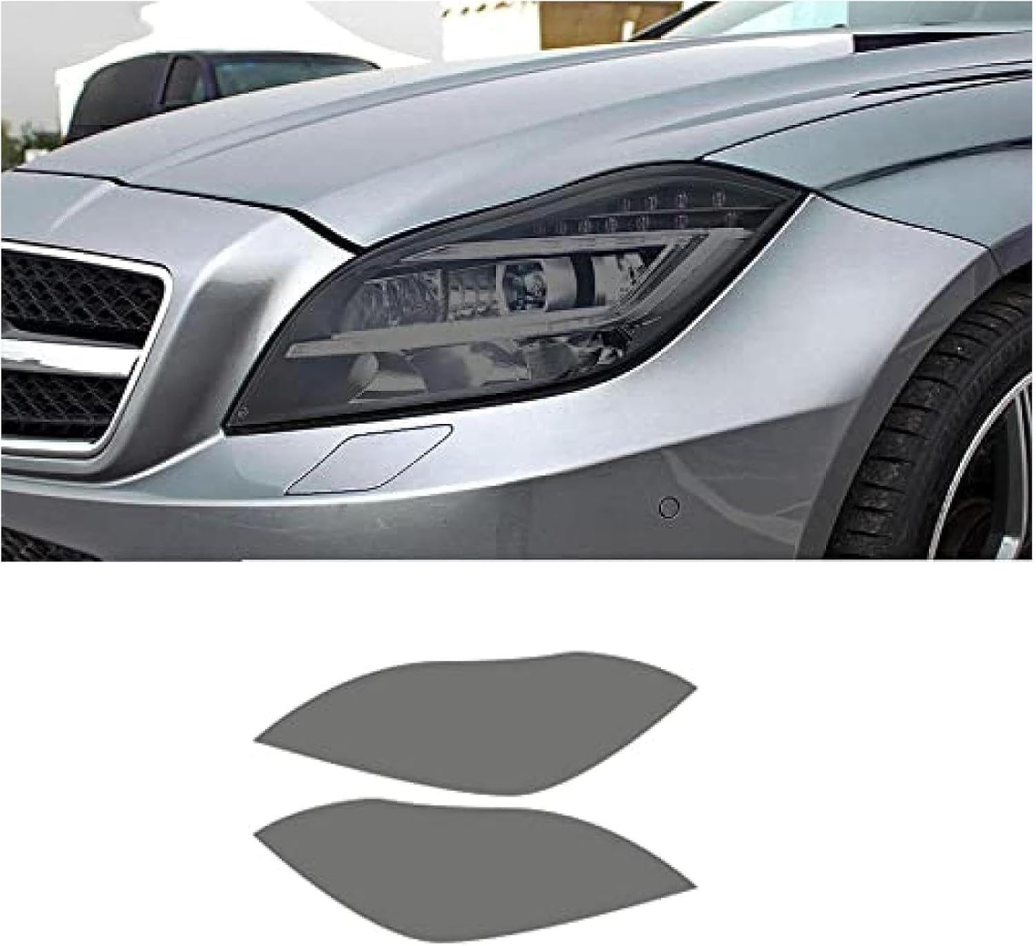 SamLng Car Front Light Film for CLS-Class C218 2010-2017 Headlight Protection Sticker Car Front Headlamp Protection Film car Lights Film Headlight Anti-Scratch Non-Yellowing Protective Film