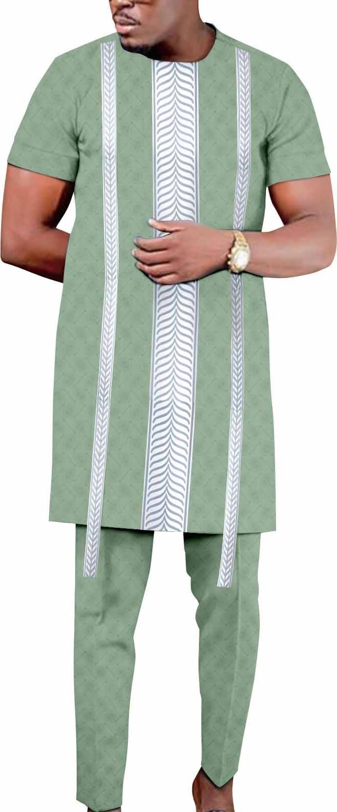 Costume traditionnel Dashiki coupe ajustée finitions premium - 7