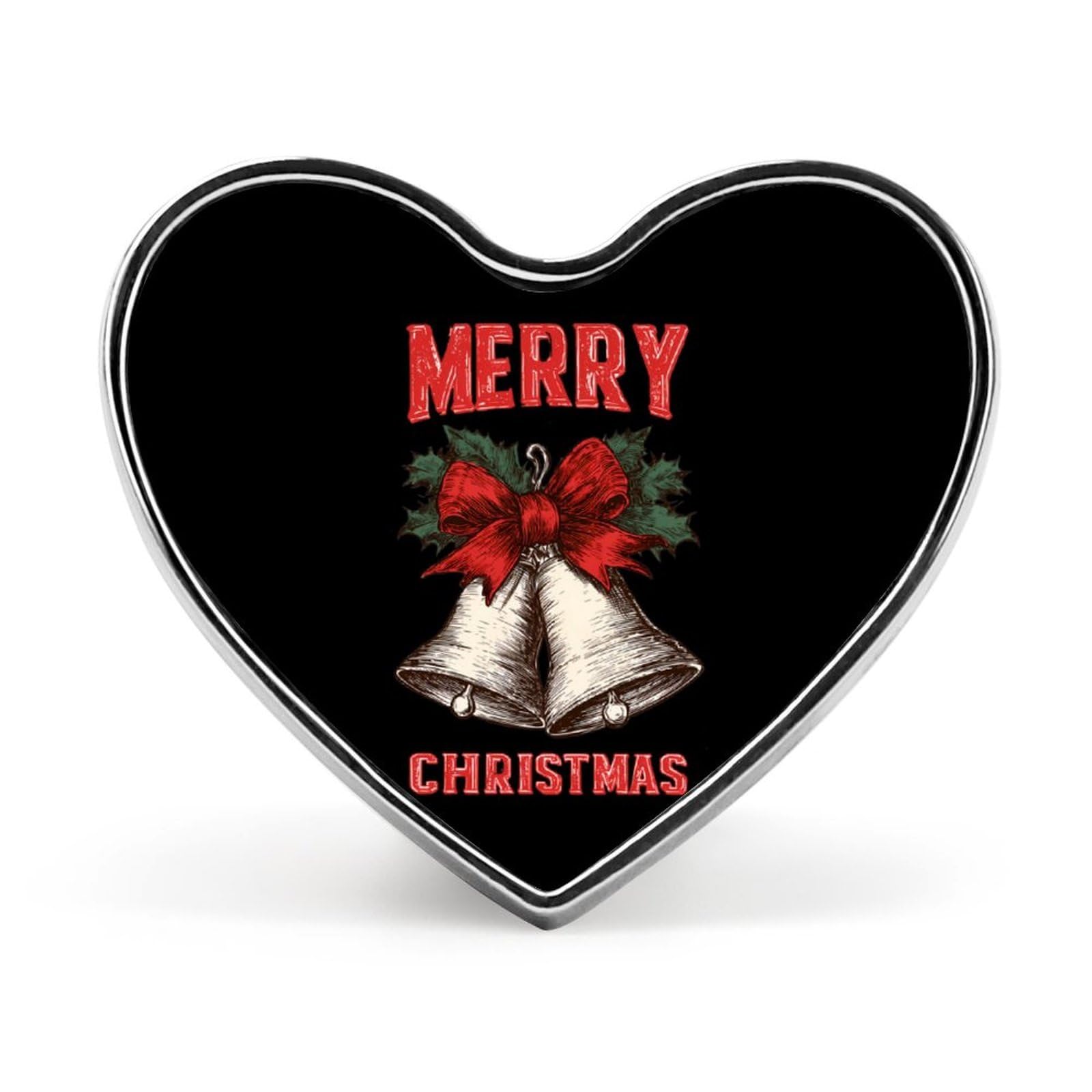 Merry Christmas Xmas Bells Enamel Lapel Pin Button Pins Brooch Heart Badge Funny Jewelry for Backpack Cloths Hats