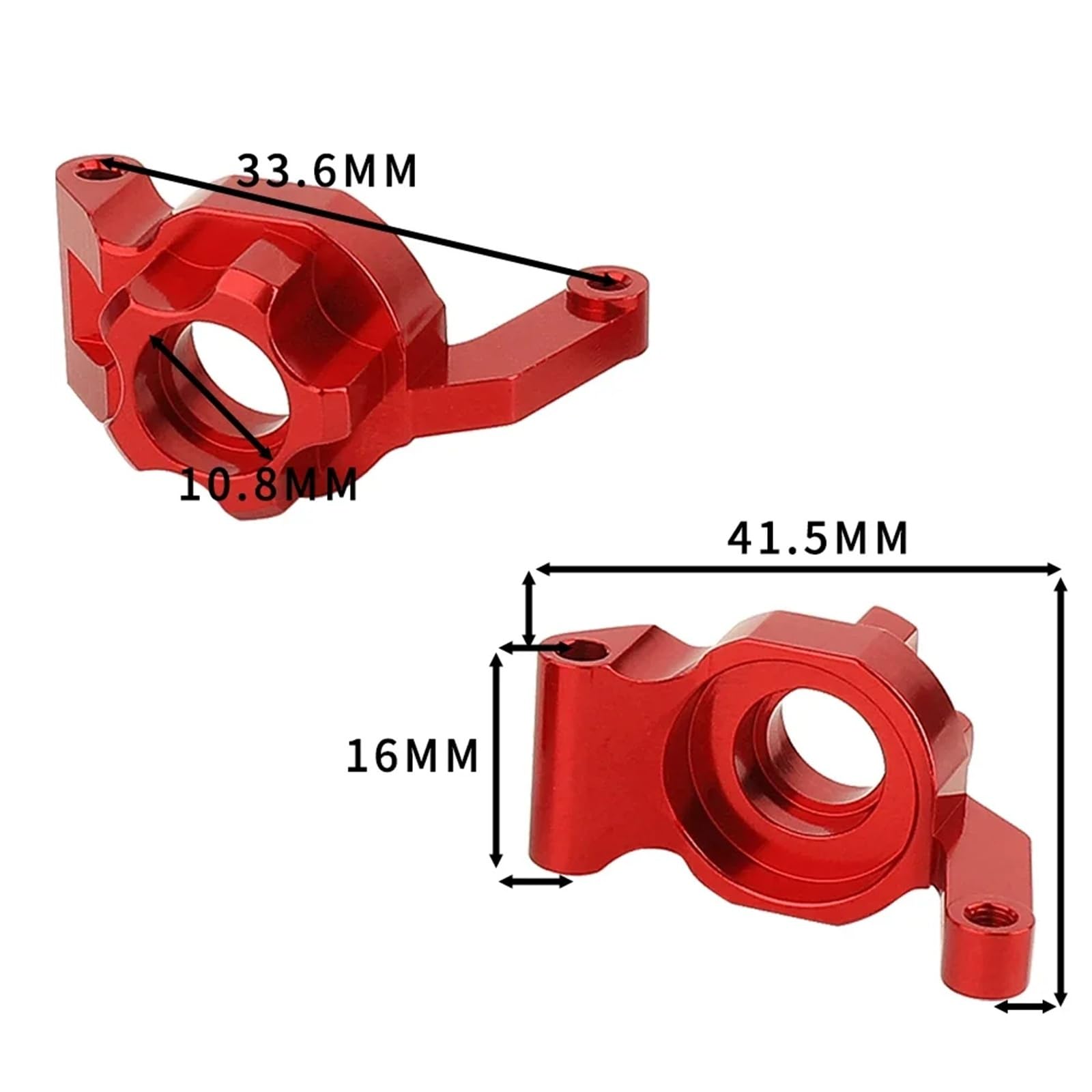 Supporto for mozzo dello sterzo Anteriore e Posteriore in Metallo, Parti di aggiornamento for Tamiya TT-02B TT02B 1/10 RC Drift Car(Front Blue)
