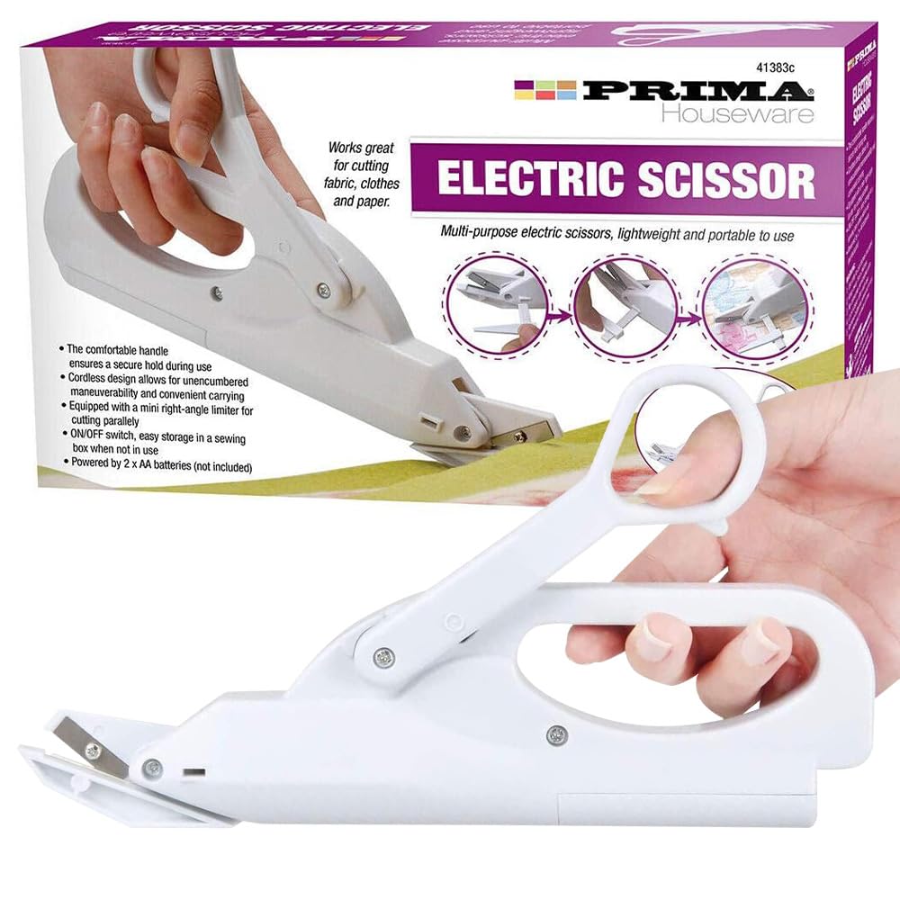 Handheld Electric Scissors - Cordless & Portable, Craft, Fabric, Automatic Cutting | Safety Switch, Battery Operated, Electric Scissors, Tailor, Sewing, Scissors, Craft, Shears