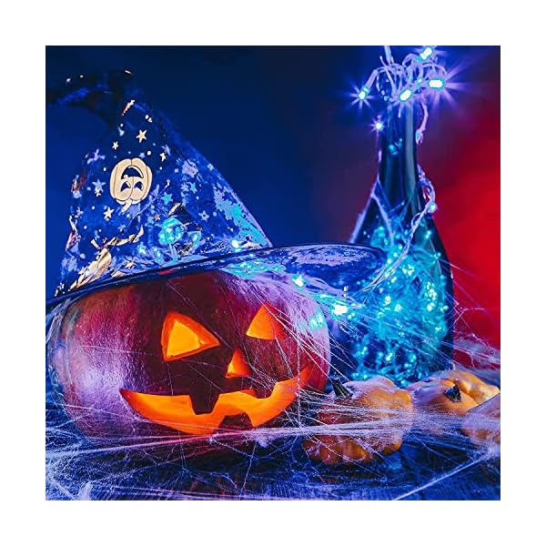 Blaue batteriebetriebene Weihnachtslichter, JMEXSUSS 10 m 100 LED batteriebetriebene Lichterkette, Twinkle Fairy Mini… – Bild 9