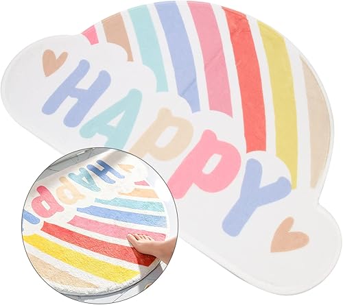 Miniatura 6 de Cabilock Alfombra de baño arco iris, alfombra de baño, alfombra de inodoro, alfombra de bienvenida arco iris, alfombra de bienvenida arco iris,