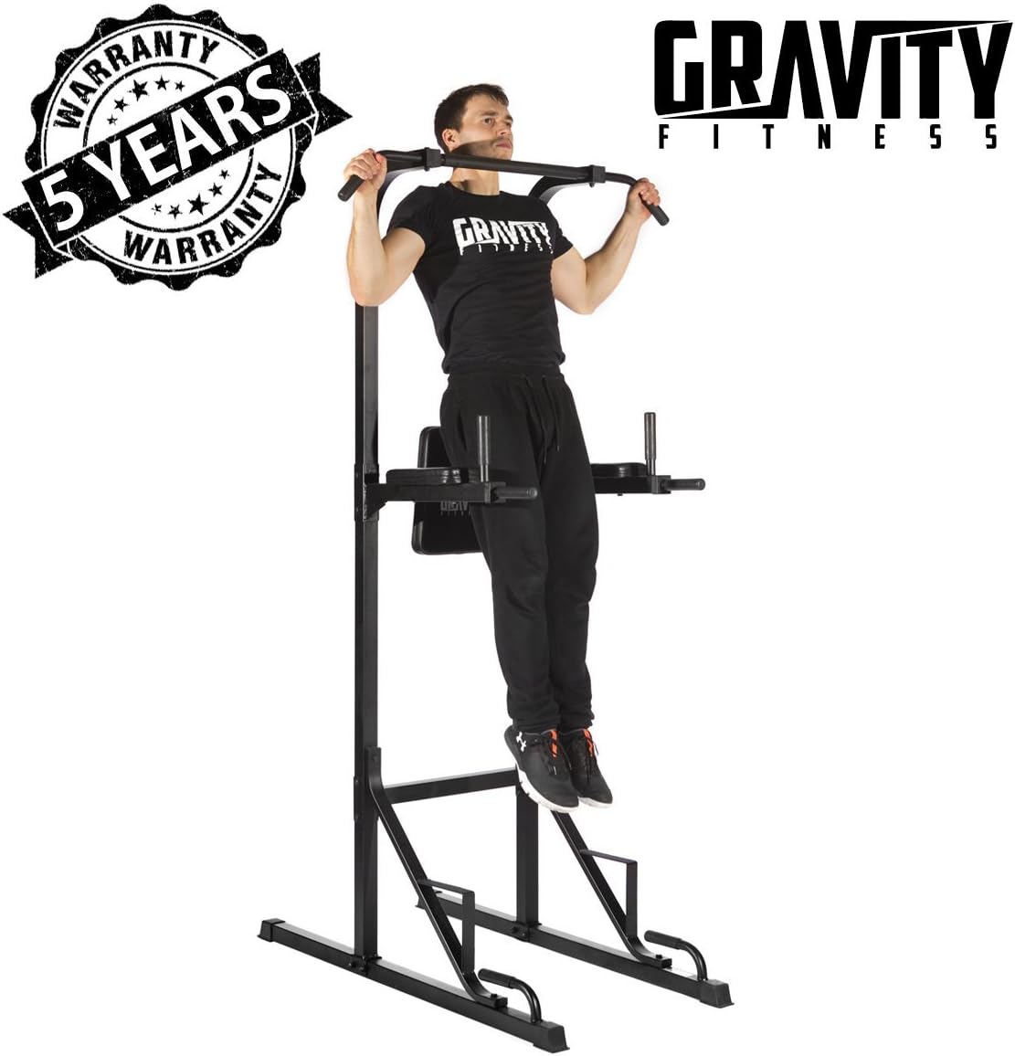 Gravity Fitness Power Tower - Pull Up Rack & Dip Station for Home & Commercial use