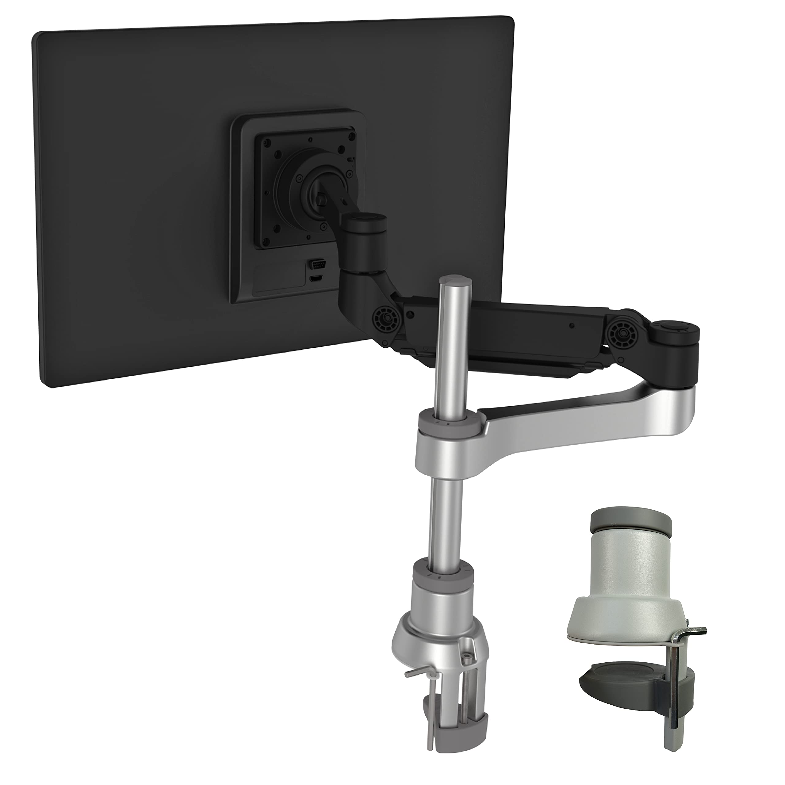 BRAZO PARA MONITOR R-GO 0 "-40" 1TFT MAX.9KG CAPARO 4 RESORTE DE GAS PLATEADO