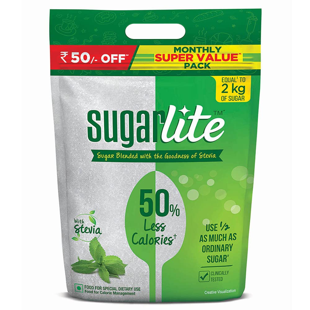 Sugarlite 50% Less Calories Sugar Pouch, 1000 g (B0B3X29CS9) Amazon Price History, Amazon Price Tracker