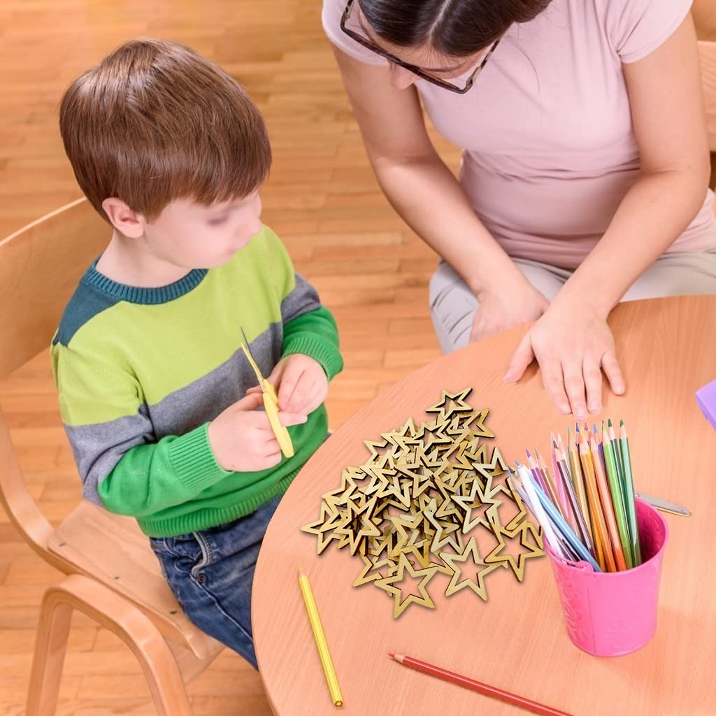 FORMES D'ÉTOILES EN Bois Inachevées Pour Artisanat Pièces De Bois