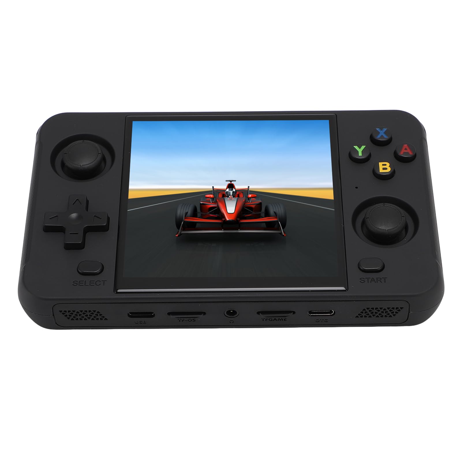 Console di Gioco Portatile con Schermo da 4 Pollici, Console di Gioco Portatile Open Source con Oltre 10.000 Giochi Integrati per Emulatori 3D Mainstream a 64 Bit (Black)