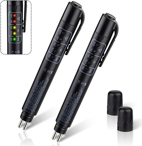 Miniatura 8 de Probador de Líquido de Frenos, Probador de Humedad de Líquido de Frenos, Probador de Líquido de Frenos en Pluma con 5 Indicadores LED, Herramienta