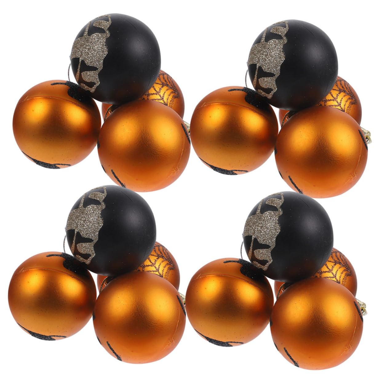 Boules suspendues Halloween Toyvian : lot de 36 décorations légères en plastique pour maison