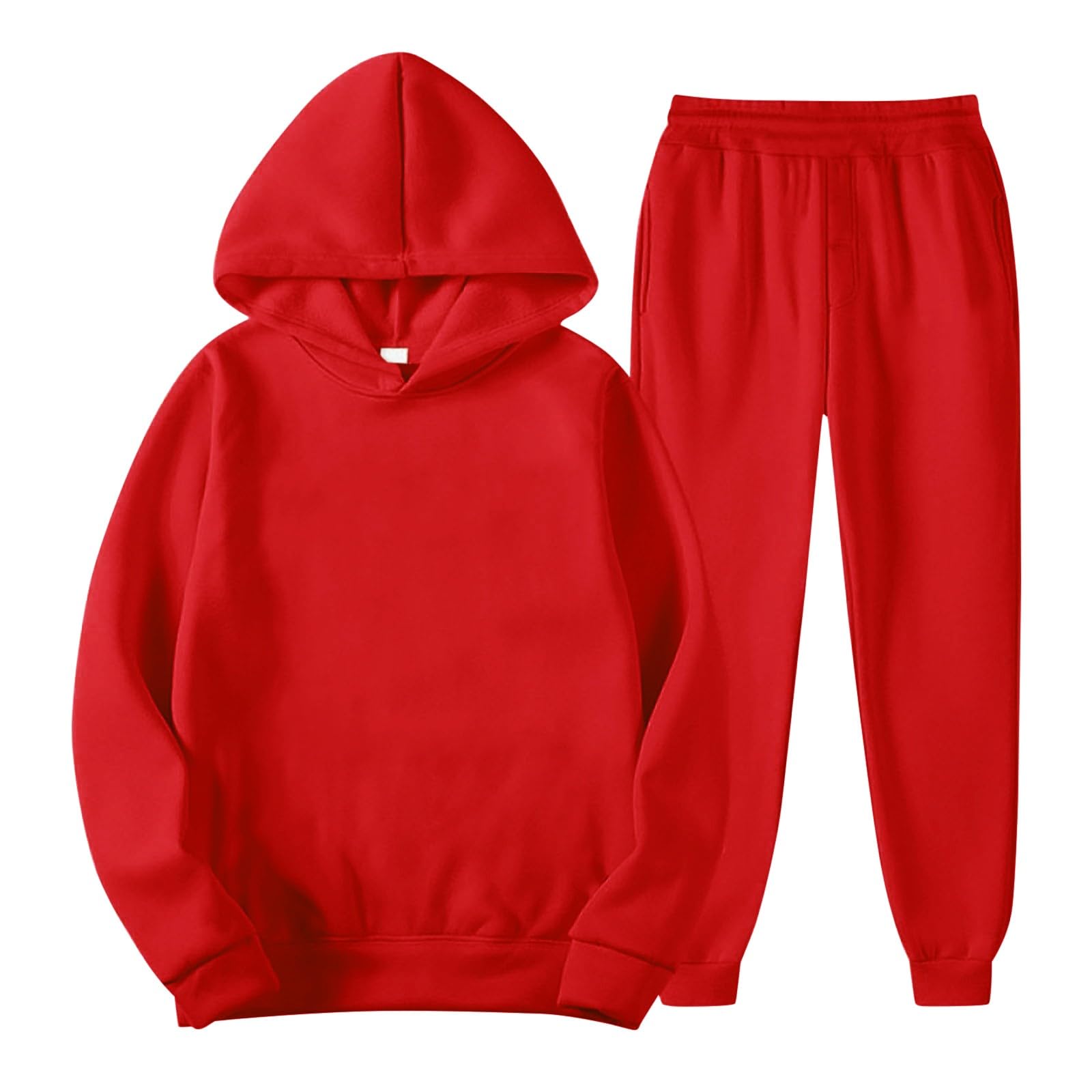 Ensemble 2 pièces à capuche et jogging en coton pour adolescentes et enfants - Doux - Pour la course à pied et le sport