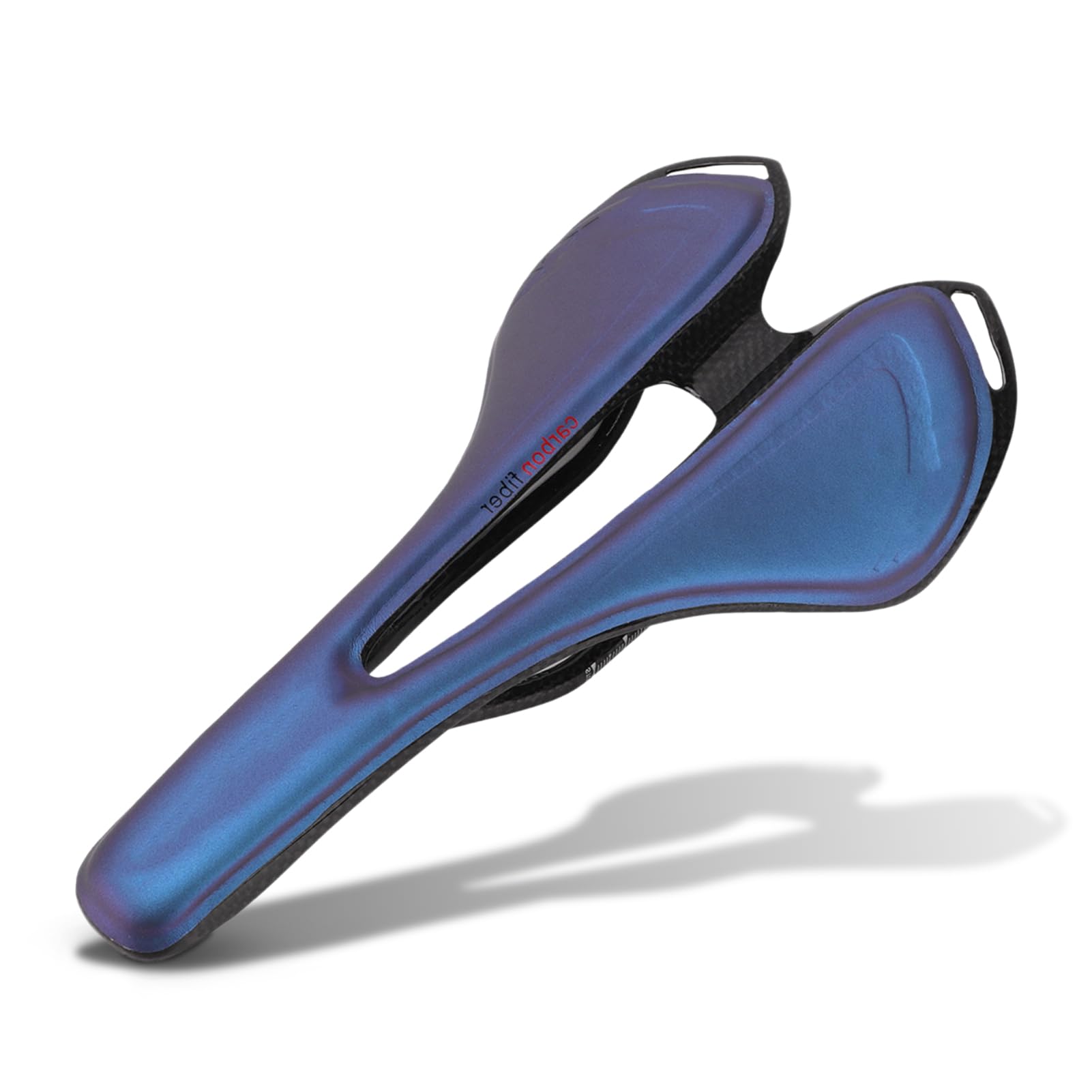 Bikes Saddle Replacement, 3K Carbon Fiber Hollow Bicycle Saddle Breathable Lightweight Mountain Bike Seat Cushion for Riding Cycling