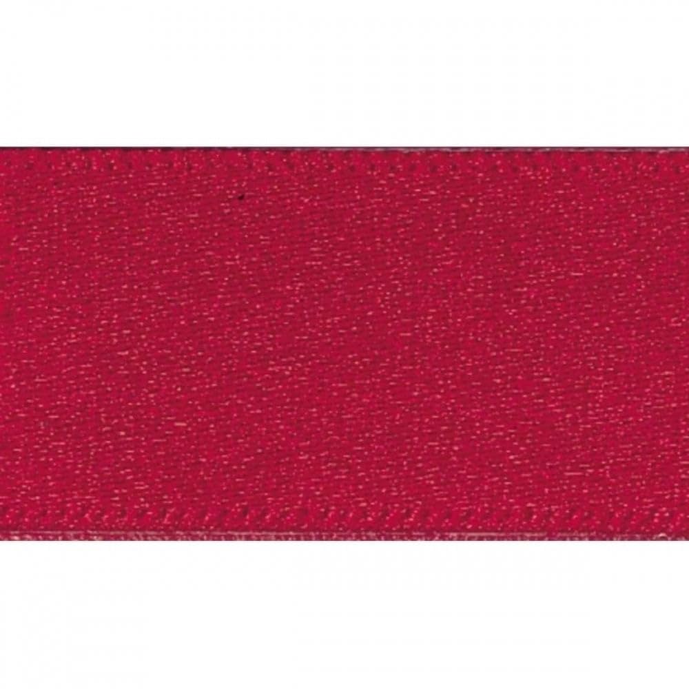 Berisfords Scarletberry Double Face Poly Satin Ribbon, 25 Mm