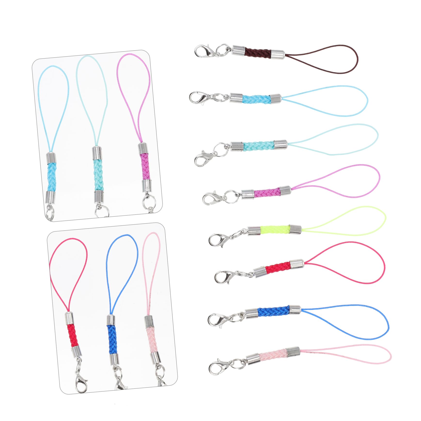DOITOOL 120 Piezas Cordón Trenzado Para Teléfono Decoración De Mano Cordón Para Teléfono Móvil Decoración De Cámara De Teléfono Inteligente Accesorio Para Teléfono Móvil Teléfonos Móviles