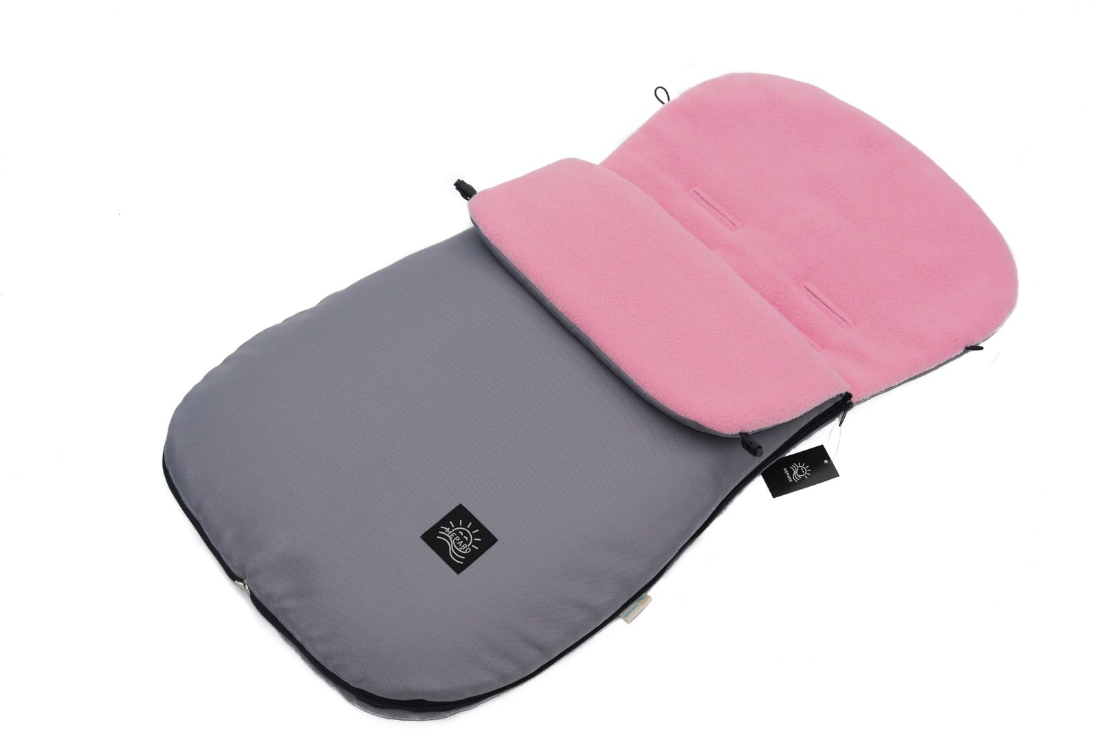 Universal FOOTMUFF Cosy Toes Baby Buggy Stroller Pushchair PRAM Liner Luxury (Grey/Light Pink)