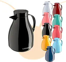 Garrafa Térmica Paris com Gatilho para Chá e Café, 500ml (Preto)