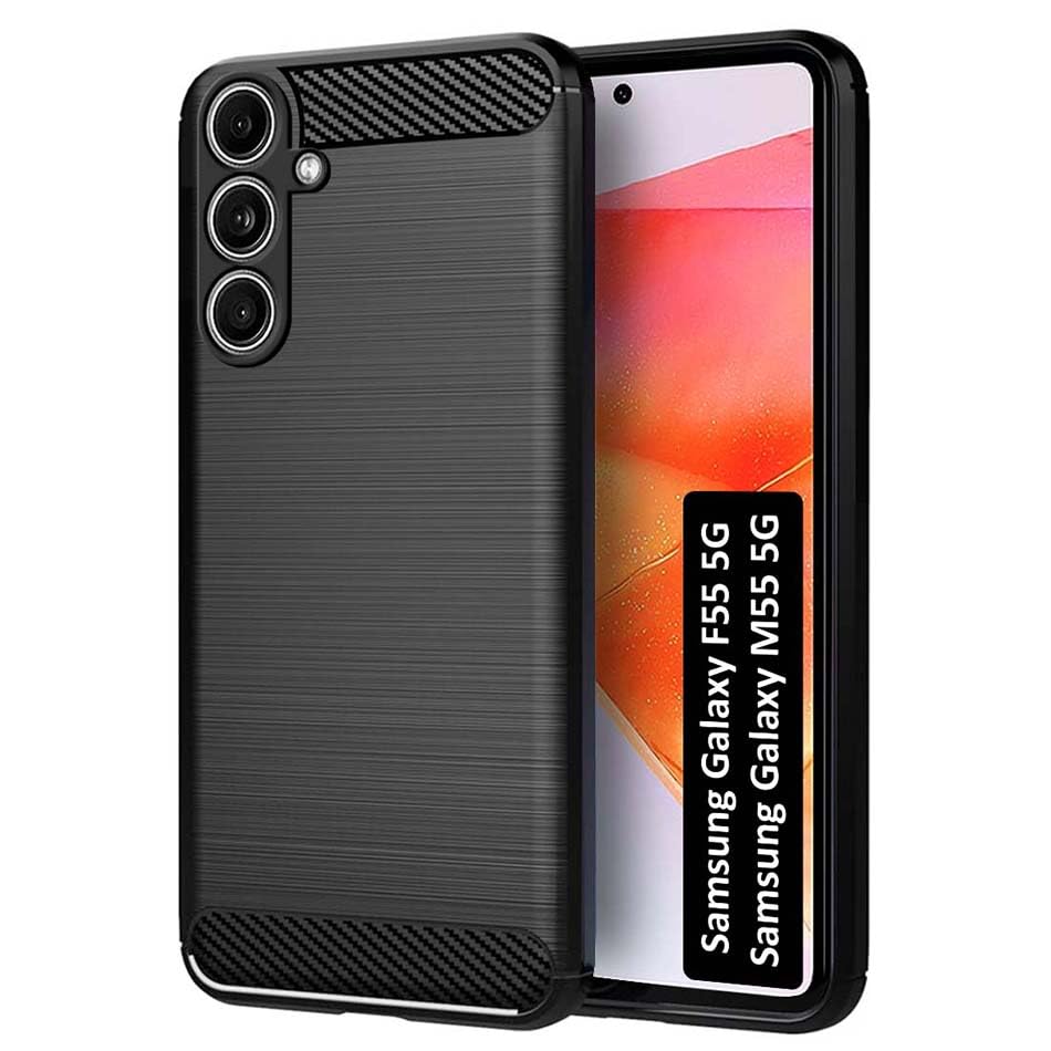 Fashionury Back Cover Case for Samsung Galaxy M55s 5G / F55 5G / M55 5G | Rugged Armor Hybrid Protection Bumper | Anti-Slip Grip | Ultimate Rubber TPU Stylish Back Case Cover (Black) (B0D2P57MGD) Amazon Price History, Amazon Price Tracker