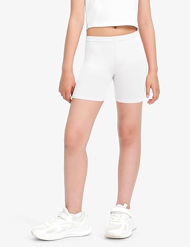 Miniatura 2 de BOOPH Pantalones cortos de baile para niñas, pantalones cortos de ciclismo transpirables para deportes, ropa interior de 2 a 10 años