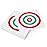 GearOZ Pack of 100 Airsoft Target, 5.5x5.5 Shooting Papers Targets for Pellet Trap Pellet Catcher Target Holder, BB Gun Target Papers Red & Green