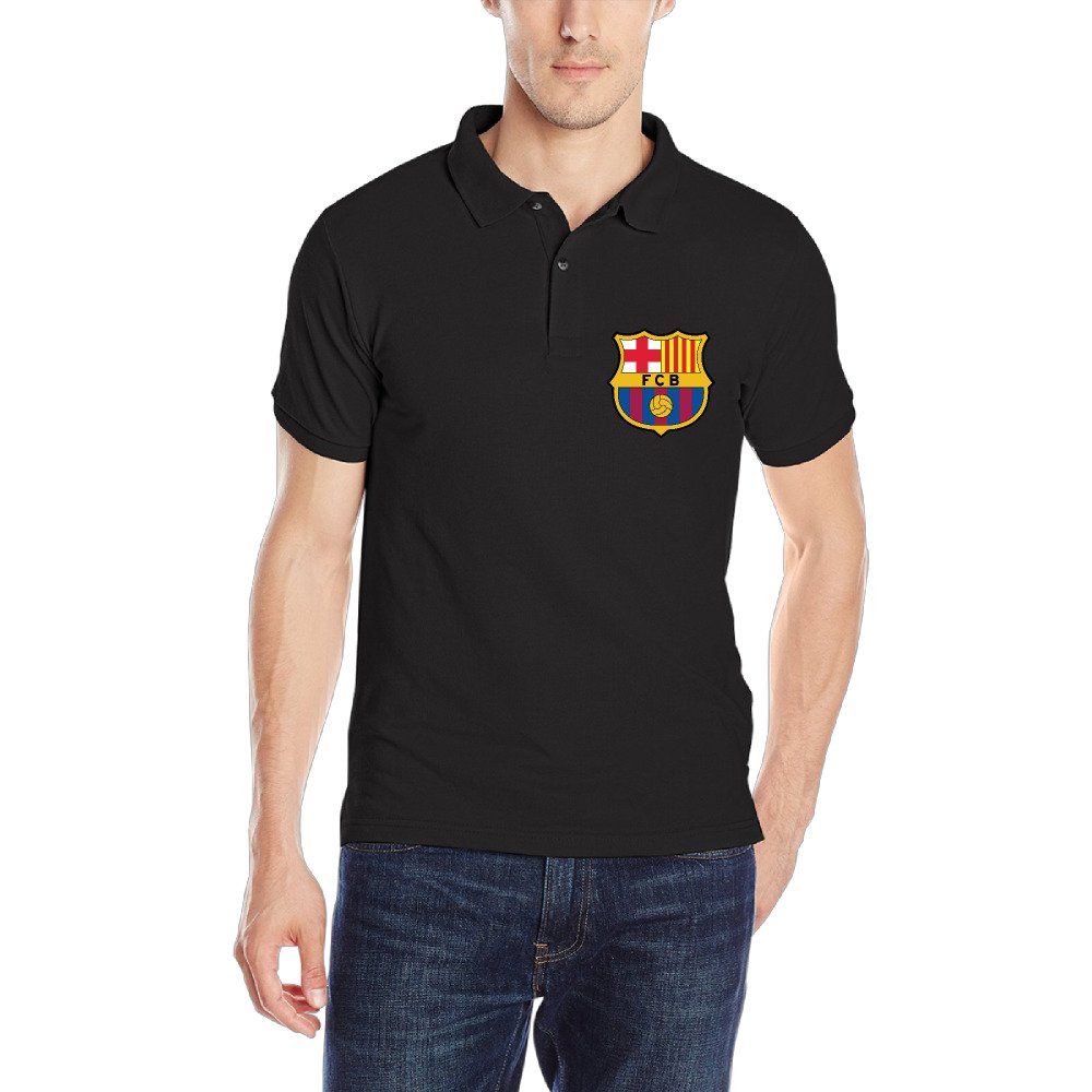 DNYX Men Fútbol Club Barcelona Polo Shirts Black Apparel