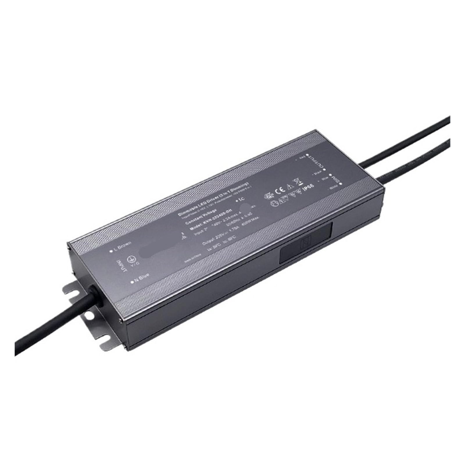 PWANUIGTE High Voltage Light Strip Power Supply Without Flicker Ultra-Thin Easy to Install dimming(225V 1.33A 300W aluminum shell)
