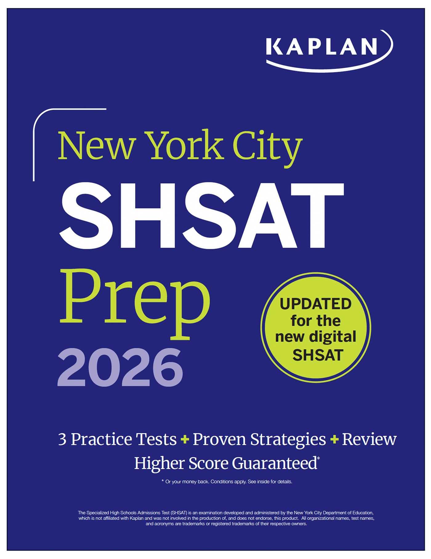 New York City SHSAT Prep 2026: 3 Practice Tests + Proven Strategies + Review (Kaplan Test Prep NY)