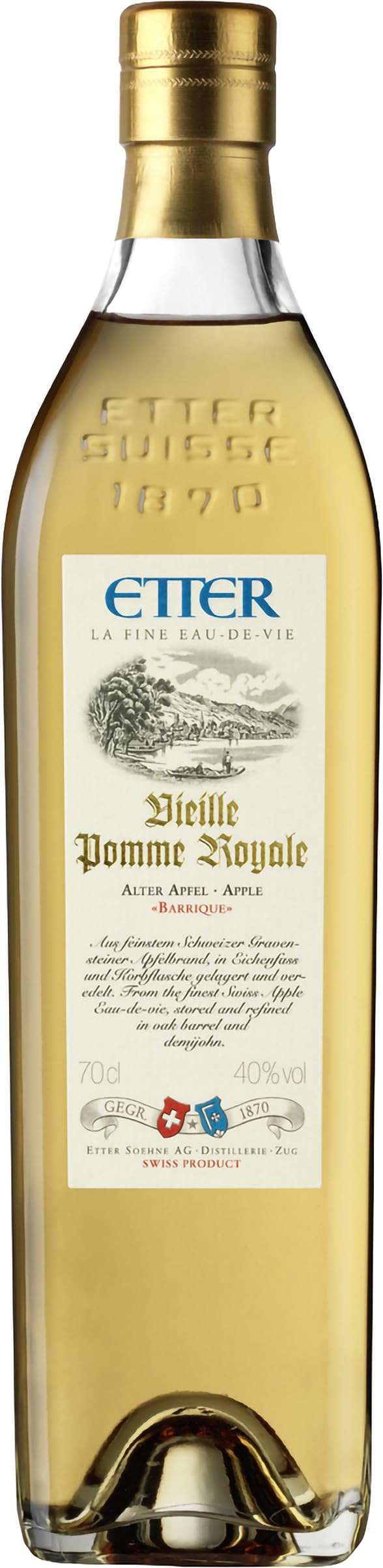Etter Vieille Pomme Royale Apfel Edel-Brand Barrique Schweiz (1 x 0.7 l)