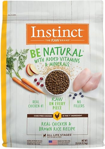 Instinct Be Natural Real Salmon Brown Rice Recipe Natural Dry Dog Food by Natures Variety