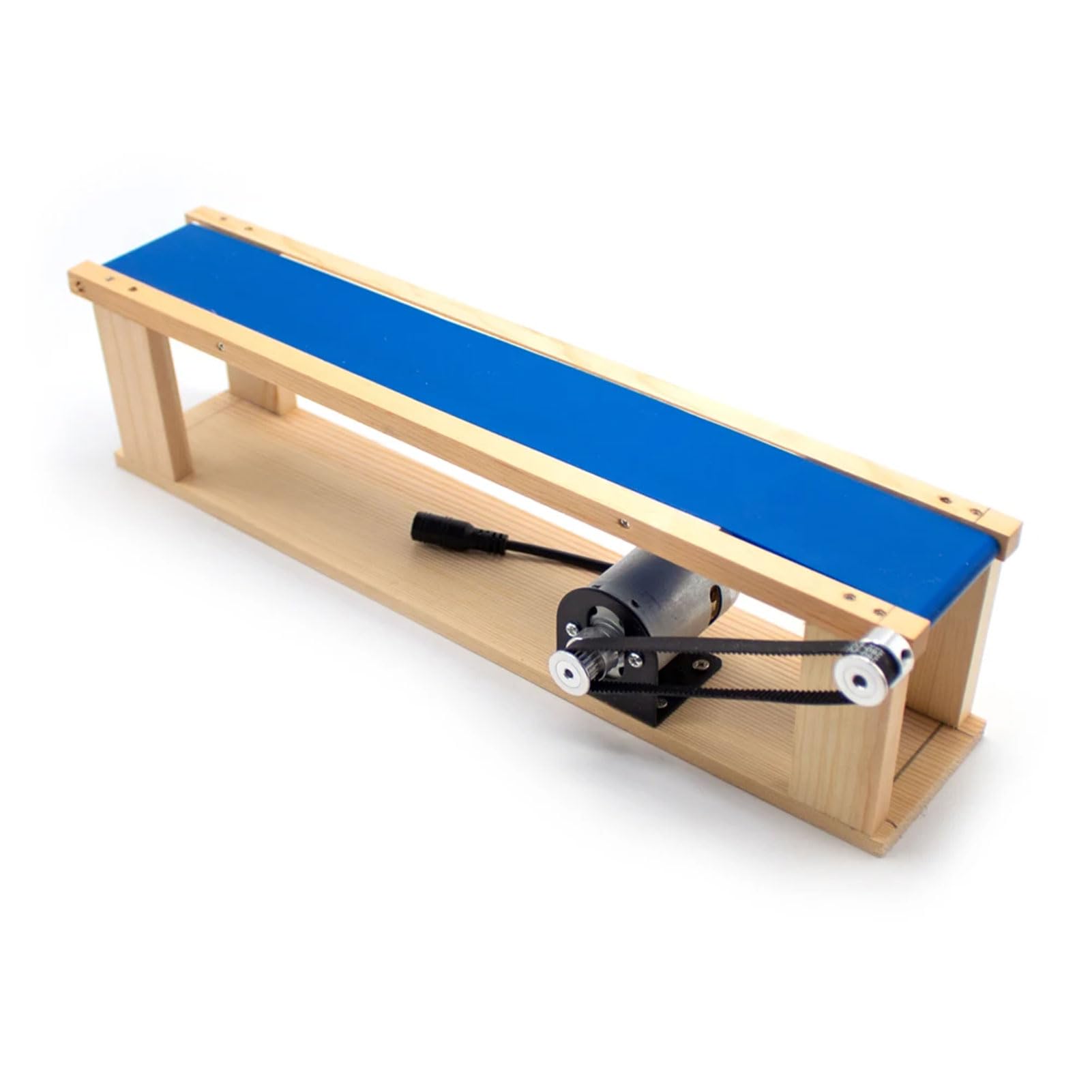 AC 100-240V Mini convoyeur à Bande de Bureau à Monter soi-même Dispositif d'expérimentation Scientifique à Friction pour modèle d'ascenseur 5x70CM Vitesse réglable de 0 à 6000 TR/Min