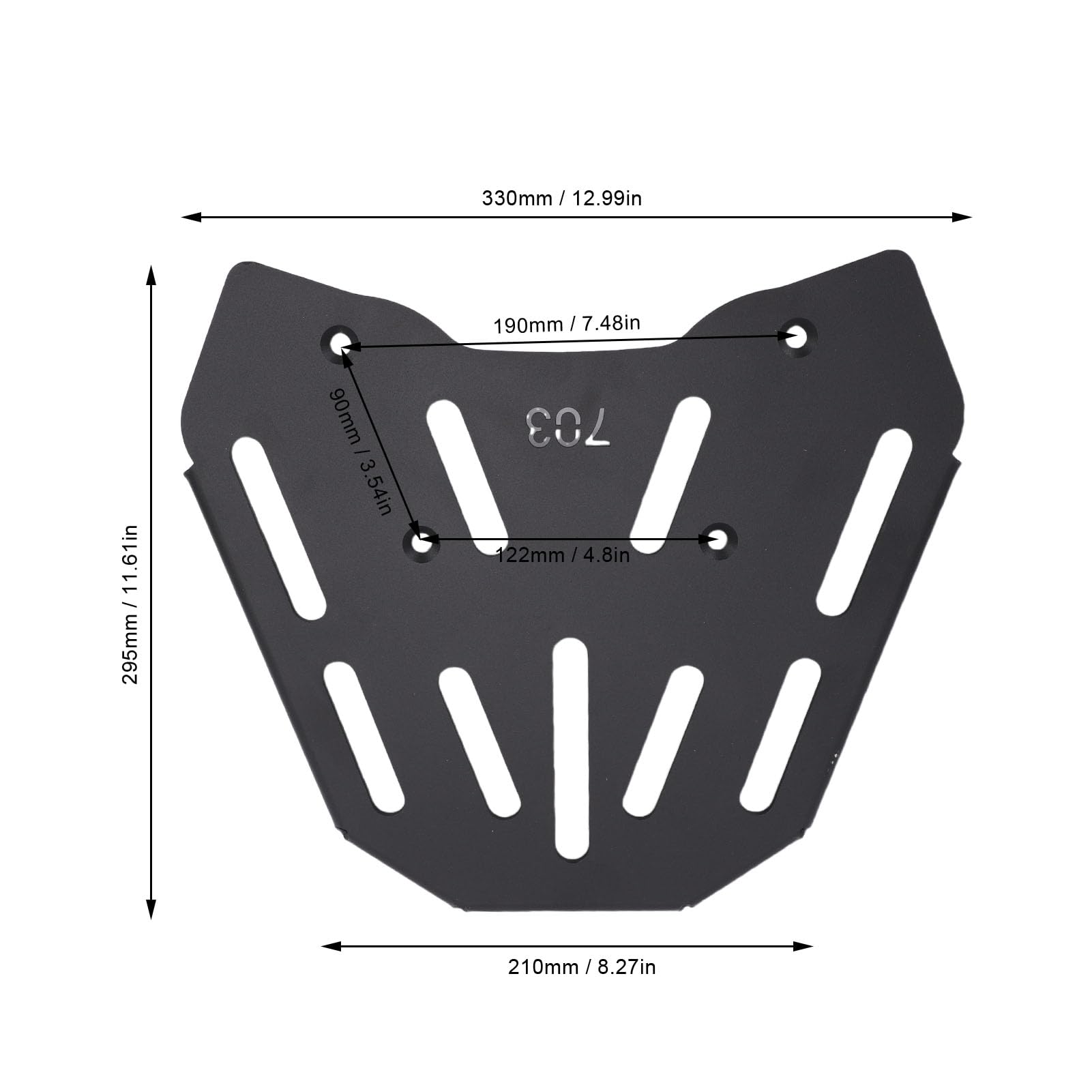 Yctze Bagażnik Motocyklowy, Wytrzymałe Aluminium, Zontes 703F