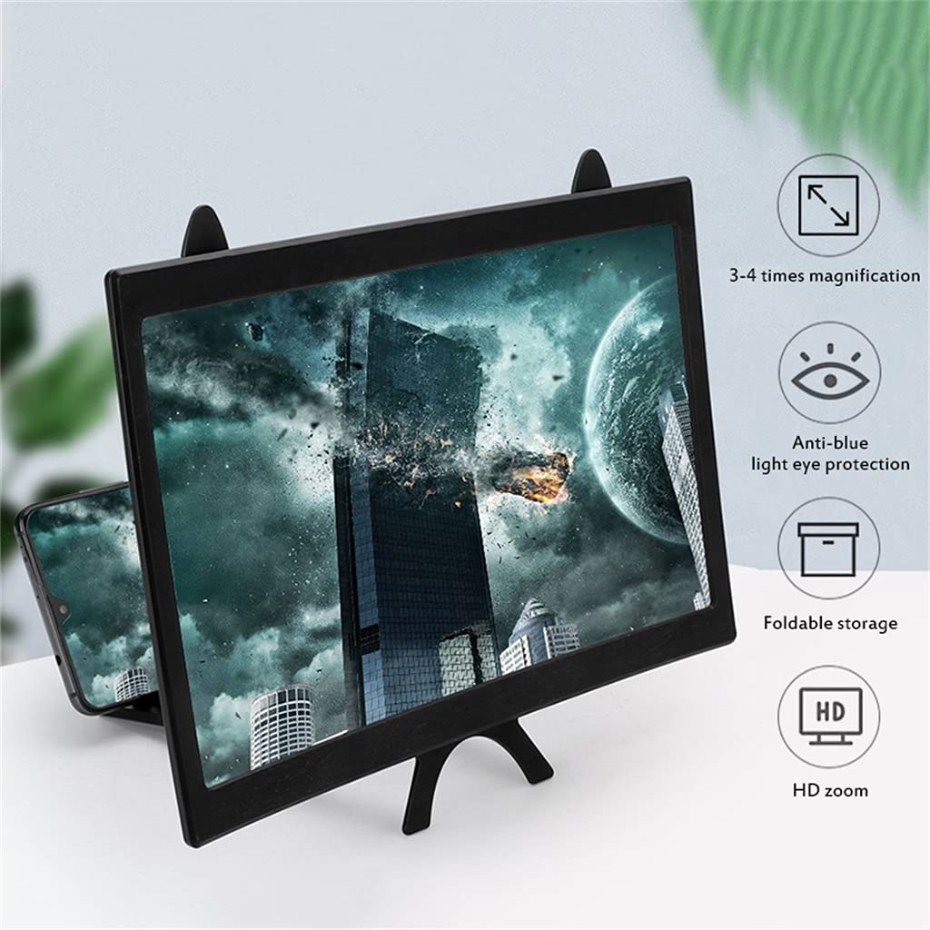 XBTGS Universale Dello Schermo Del Telefono Mobile Lente di Ingrandimento 3D Amplificatore Video Staffa Del Proiettore Supporto Desktop Stand per Telefono,