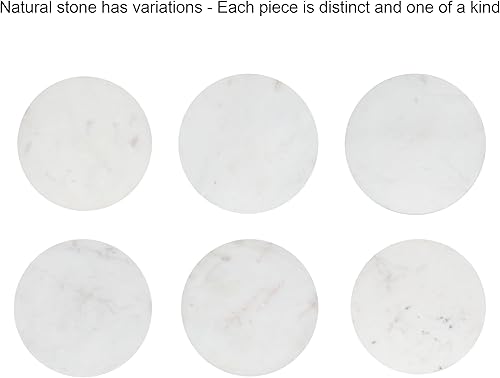 Miniatura 9 de Kate and Laurel Engles - Mesa tradicional con pedestal de altura ajustable, 10 x 10 x 30 pulgadas, mármol blanco y latón antiguo, soporte redondo